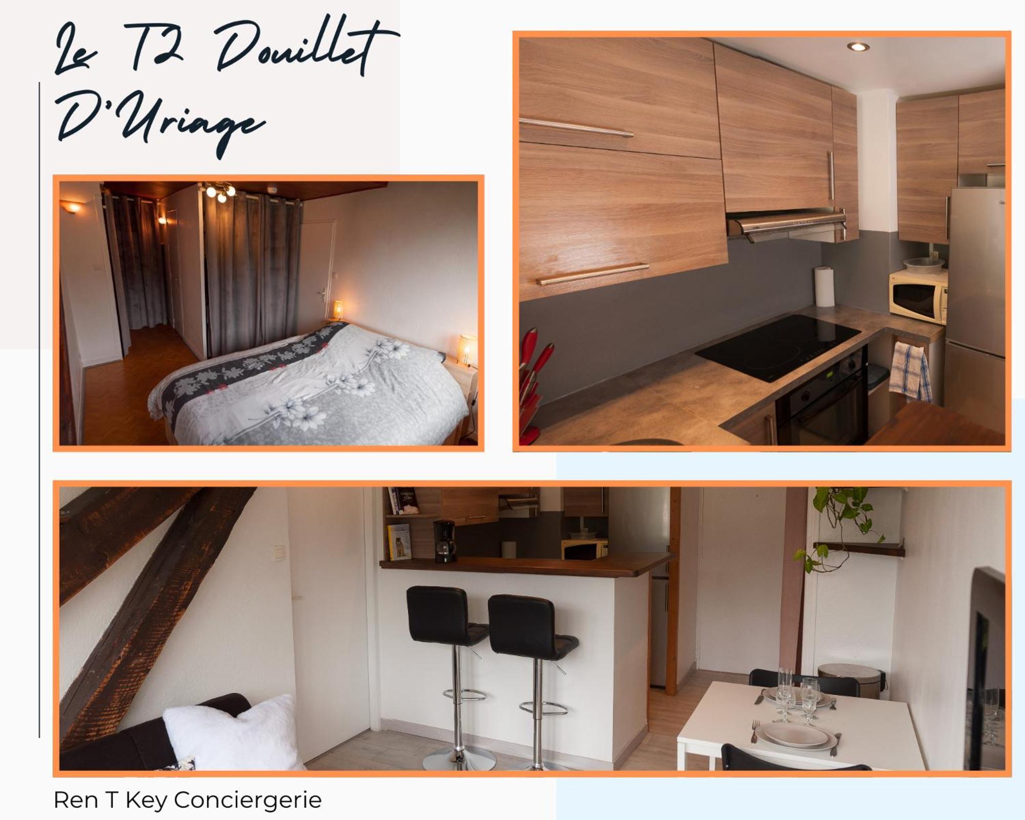 Le T2 Douillet D'Uriage - Residence Le Louvre - Cure Thermale Uriage- Proche Chamrousse - Jusqu'A 3 Personnes - Region Agreable En Toute Saison Vaulnaveys-le-Haut Exterior photo